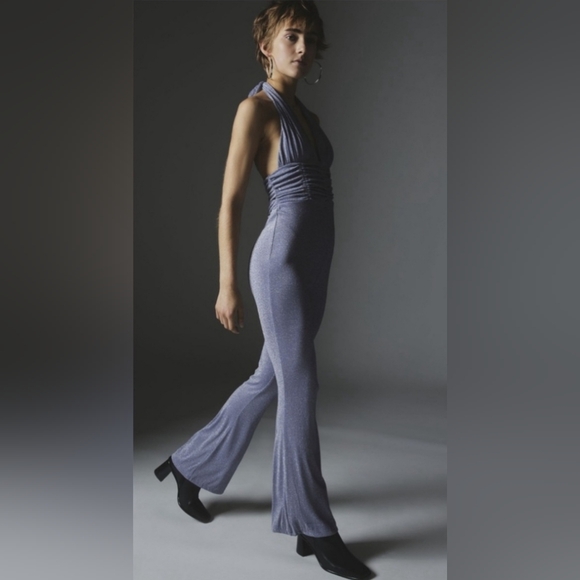 UO Silence + Noise Aston Sparkly Halter Jumpsuit - Picture 5 of 13